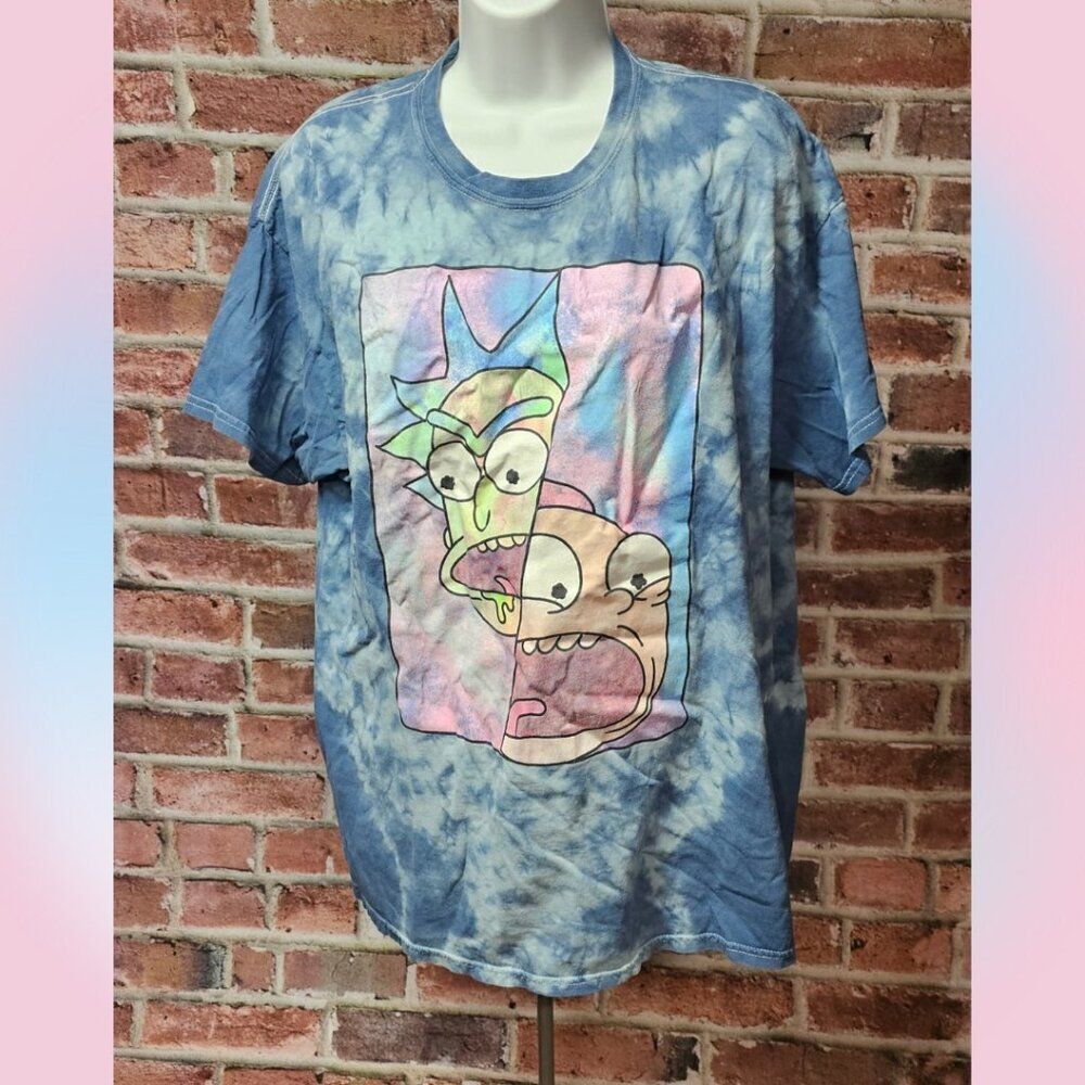 Unisex RICK and MORTY Tie‎ Dye Tee Large
